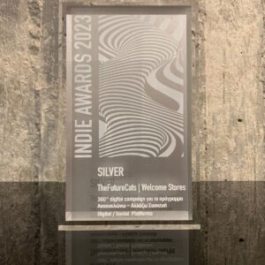 Indie Awards 23, Silver award for TheFutureCats in collaboration with Welcome Stores